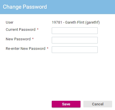 Changing Your Password