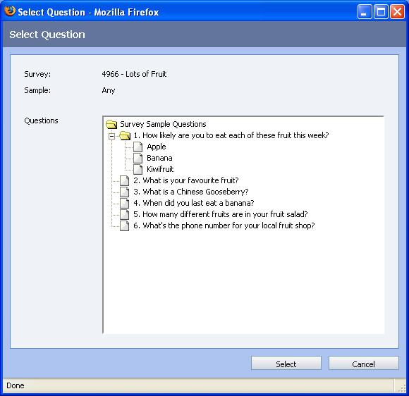 Branching Logic Condition - Select Question