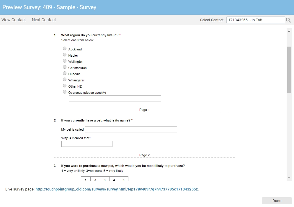 Survey Preview