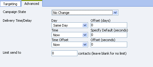 Message Targeting - Advanced Options