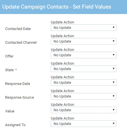 Update Campaign Contact - set filed values